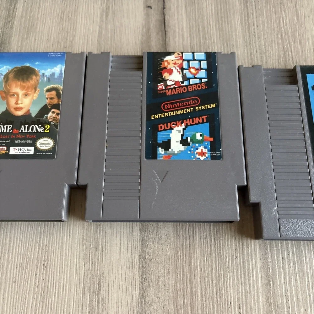 Lot Of 3 NES Nintendo Games Home Alone 2, Super Mario/Duck Hunt, King Fu Tested!